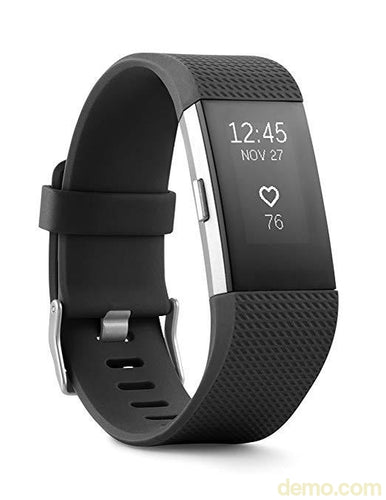 Fitbit Charge 2 Heart Rate + Fitness Wristband, Black, Large (US Version)-demo-searchshop